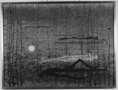 Roloff Beny (Canadian, 1924-1984). <em>A Time to Mourn</em>, 1953. Oil on board, 30 x 40 in. (76.2 x 101.6 cm). Brooklyn Museum, Ella C. Woodward Memorial Fund, 53.252. © artist or artist's estate (Photo: Brooklyn Museum, 53.252_acetate_bw.jpg)