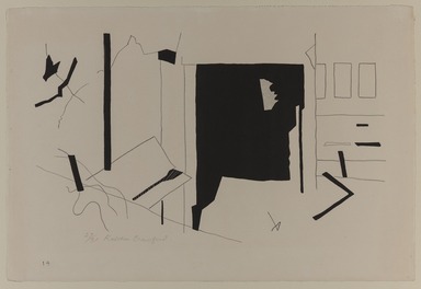 Ralston Crawford (American, 1906–1977). <em>Cologne Landscape No. 12</em>, 1951. Lithograph Brooklyn Museum, Dick S. Ramsay Fund, 54.140.2. © artist or artist's estate (Photo: Brooklyn Museum, 54.140.2_PS20.jpg)