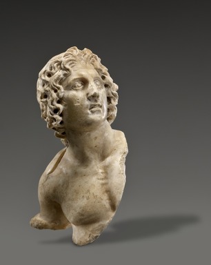  <em>Alexander the Great</em>, 100 B.C.E. – 100 C.E. Marble, 3 1/2 x 2 x 1 1/2 in. (8.9 x 5.1 x 3.8 cm). Brooklyn Museum, Charles Edwin Wilbour Fund, 54.162. Creative Commons-BY (Photo: Brooklyn Museum (Gavin Ashworth,er), 54.162_edited_Gavin_Ashworth_photograph.jpg)