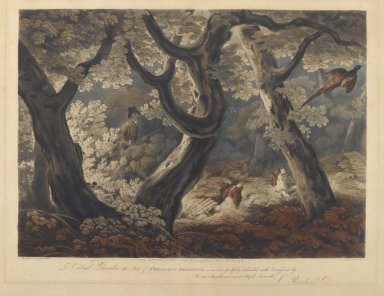 Nichols and Lewis. <em>Pheasant Shooting</em>. Engraving Brooklyn Museum, Gift of Harry W. Havemeyer, 54.34.2 (Photo: Brooklyn Museum, 54.34.2_PS2.jpg)