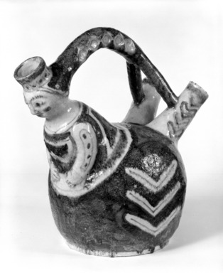 Guido Gambone. <em>Large Jug</em>, 20th century. Ceramic, 14 x 8 x 12 1/2 in. (35.6 x 20.3 x 31.8 cm). Brooklyn Museum, Gift of the Italian Government, 54.64.26. Creative Commons-BY (Photo: Brooklyn Museum, 54.64.26_bw.jpg)