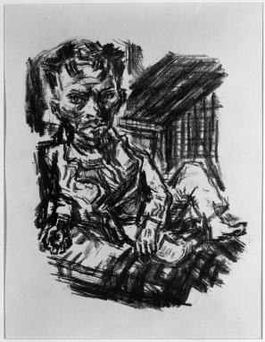 René Beeh (German, 1886–1922). <em>Untitled</em>, 1921. Lithograph on heavy laid paper, Image: 10 3/4 x 9 in. (27.3 x 22.9 cm). Brooklyn Museum, Gift of Dr. F.H. Hirschland, 55.165.82 (Photo: Brooklyn Museum, 55.165.82_bw_IMLS.jpg)