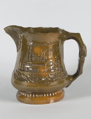 George E. Ohr (American, 1857-1918). <em>Pitcher</em>, ca. 1890. Earthenware, 8 1/2 x 5 1/2 in. (21.6 x 14 cm). Brooklyn Museum, Dick S. Ramsay Fund, 55.166. Creative Commons-BY (Photo: Brooklyn Museum, 55.166_PS5.jpg)