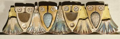  <em>Floral Frieze</em>, ca. 1184-1153 B.C.E. Faience, 11 7/16 × 2 13/16 in. (29.1 × 7.1 cm). Brooklyn Museum, Charles Edwin Wilbour Fund, 55.182a-i. Creative Commons-BY (Photo: Brooklyn Museum, 55.182a-i_SL1.jpg)