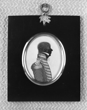 Buncombe. <em>Silhouette of Half-Length of Officer</em>. Brooklyn Museum, Gift of Emily Winthrop Miles, 56.192.14 (Photo: Brooklyn Museum, 56.192.14_acetate_bw.jpg)