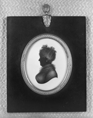 Miers. <em>Silhouette of Bust Portrait of Old Lady</em>. paper Brooklyn Museum, Gift of Emily Winthrop Miles, 56.192.1 (Photo: Brooklyn Museum, 56.192.1_acetate_bw.jpg)