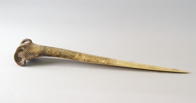  <em>Dagger</em>. Bone, 14 in.  (35.5 cm). Brooklyn Museum, Gift of Arturo and Paul Peralta-Ramos, 56.6.50. Creative Commons-BY (Photo: Brooklyn Museum, 56.6.50_view01_PS8.jpg)
