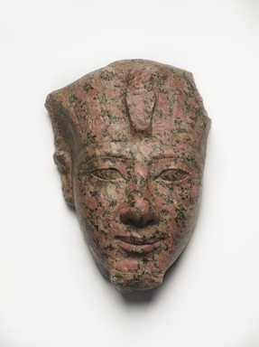  <em>Amunhotep II</em>, ca. 1426–1400 B.C.E. Granite, 12 1/2 × 9 1/2 × 6 in., 28 lb. (31.8 × 24.1 × 15.2 cm, 12.7kg). Brooklyn Museum, Charles Edwin Wilbour Fund, 56.7. Creative Commons-BY (Photo: , 56.7_PS9.jpg)