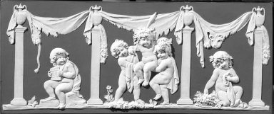  <em>Plaque or Tablet</em>. Jasperware, bas relief Brooklyn Museum, Gift of Emily Winthrop Miles, 57.180.110. Creative Commons-BY (Photo: Brooklyn Museum, 57.180.110_acetate_bw.jpg)