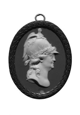  <em>Oval Portrait Medallion</em>, ca. 1790. Jasperware Brooklyn Museum, Gift of Emily Winthrop Miles, 57.180.82. Creative Commons-BY (Photo: Brooklyn Museum, 57.180.82_bw.jpg)