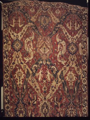  <em>Dragon Carpet</em>, late 17th century. Wool, 95 x 220 in. (241.3 x 558.8 cm). Brooklyn Museum, Gift of Mrs. J. Fuller Feder, 58.130. Creative Commons-BY (Photo: Brooklyn Museum, 58.130_transp6375.jpg)
