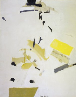 Kenzo Okada (Japanese, 1902–1982). <em>Flower Study</em>, 1958. Oil on canvas, 51 7/8 × 41 1/8 in. (131.8 × 104.5 cm). Brooklyn Museum, Gift of Joseph Cantor, 59.87. © artist or artist's estate (Photo: Brooklyn Museum, 59.87.jpg)