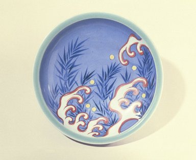  <em>Bowl</em>, 18th century or later. Porcelain with green and cobalt underglaze and overglaze enamel decoration, 2 3/16 x 8 1/8 in. (5.5 x 20.6 cm). Brooklyn Museum, Museum Collection Fund, 60.202. Creative Commons-BY (Photo: Brooklyn Museum, 60.202_SL1.jpg)