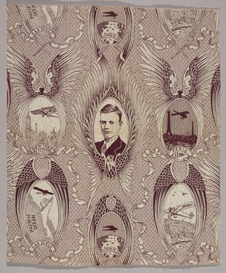 Witcombe, McGeachin & Company (early 20th century). <em>Textile</em>, 1927-1933. Cotton, 17 3/4 x 21 in. (45.1 x 53.3 cm). Brooklyn Museum, Gift of Helen McGlashan, 60.21 (Photo: Brooklyn Museum, 60.21_PS9.jpg)