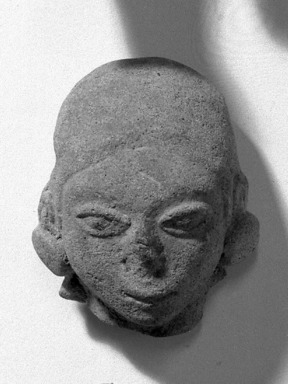  <em>Figure of Head, High Skull</em>. Clay Brooklyn Museum, Bequest of Porter Hoagland, 60.50.3. Creative Commons-BY (Photo: Brooklyn Museum, 60.50.3_acetate_bw.jpg)