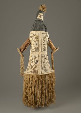 Pamí’wa, also known as Cubeo. <em>Dance Mask (Takü)</em>, 20th century. Bark cloth, wood, pigments, 69 x 24 x 22 1/2 in. (175.3 x 61 x 57.2 cm). Brooklyn Museum, Frank L. Babbott Fund, 61.34.2. Creative Commons-BY (Photo: Brooklyn Museum, 61.34.2_PS6.jpg)