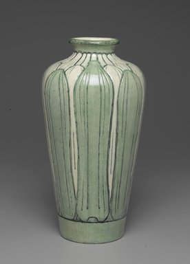 Newcomb Pottery. <em>Vase</em>, 1902-1904. Earthenware, Height: 12 in. (30.5 cm). Brooklyn Museum, Dick S. Ramsay Fund, 62.151. Creative Commons-BY (Photo: Brooklyn Museum, 62.151_PS2.jpg)