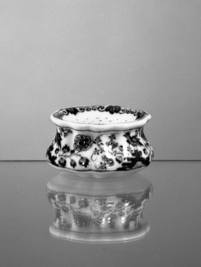 Meissen Porcelain Factory (German, founded 1710). <em>Pounce Pot</em>, ca, 1780. Porcelain, 1 1/2 x 2 5/8 in. (3.8 x 6.7 cm). Brooklyn Museum, Gift of H. Randolph Lever in memory of Mary E. Lever, 62.78.4. Creative Commons-BY (Photo: Brooklyn Museum, 62.78.4_acetate_bw.jpg)
