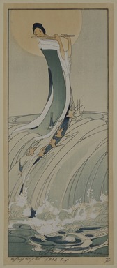 Bertha Lum (American, 1879–1954). <em>Song of the Brook</em>, 1916. Woodcut in color on Japan paper, Image: 12 x 5 1/16 in. (30.5 x 12.9 cm). Brooklyn Museum, Gift of the Achenbach Foundation for Graphic Arts, 63.108.3. © artist or artist's estate (Photo: Brooklyn Museum, 63.108.3_PS20.jpg)