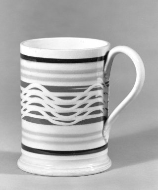  <em>Mug</em>. Earthenware Brooklyn Museum, Gift of Al Lewis, 63.93.10. Creative Commons-BY (Photo: Brooklyn Museum, 63.93.10_bw.jpg)