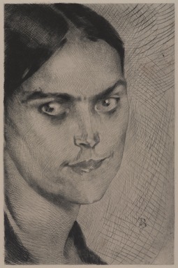 Albert Besnard (French, 1849-1934). <em>Claire</em>, 1887. Etching and drypoint on wove paper, Plate: 11 3/4 x 7 7/8 in. (29.8 x 20 cm). Brooklyn Museum, Gift of The Louis E. Stern Foundation, Inc., 64.101.44 (Photo: , 64.101.44_PS9.jpg)