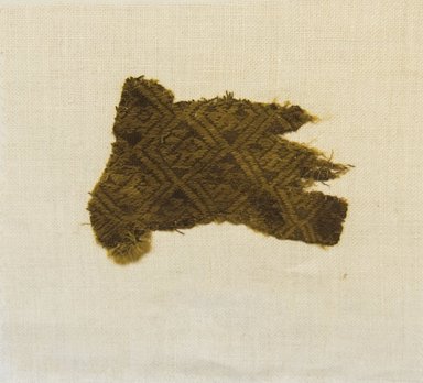 Chancay. <em>Textitle Fragment, undetermined</em>, 1000-1532. Cotton, camelid fiber, 3 1/8 x 4 5/16 in. (8 x 11 cm). Brooklyn Museum, Gift of Adelaide Goan, 64.114.50 (Photo: Brooklyn Museum, 64.114.50_front_PS5.jpg)
