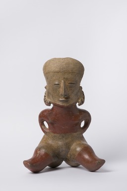 Nayarit. <em>Female Figure</em>, 100–300. Ceramic, 13 × 9 1/2 × 5 1/2 in. (33 × 24.1 × 14 cm). Brooklyn Museum, Purchased with funds given by Joseph F. McCrindle, 64.12. Creative Commons-BY (Photo: Brooklyn Museum, 64.12_front_PS20.jpg)