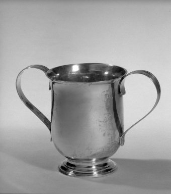 Hester Bateman (English, active in London, 1774-1789). <em>Cup</em>, ca. 1784-1785. Silver, 4 1/2 x 3 1/2 in. (11.4 x 8.9 cm). Brooklyn Museum, Gift of Mr. and Mrs. Frederick B. Hicks, 64.152.20. Creative Commons-BY (Photo: Brooklyn Museum, 64.152.20_acetate_bw.jpg)