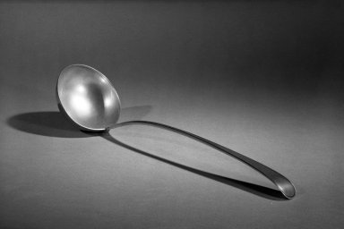 Hester Bateman (English, active in London, 1774-1789). <em>Ladle</em>, ca. 1782-1783. Silver, 13 1/2 in. (34.3 cm). Brooklyn Museum, Gift of Mr. and Mrs. Frederick B. Hicks, 64.152.2. Creative Commons-BY (Photo: Brooklyn Museum, 64.152.2_acetate_bw.jpg)