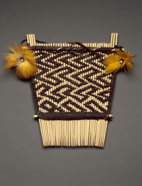 Possibly Tapirape. <em>Comb</em>, 20th century. Cane, cotton, feathers, 8 × 9 × 2 in. (20.3 × 22.9 × 5.1 cm). Brooklyn Museum, A. Augustus Healy Fund, 64.214.20. Creative Commons-BY (Photo: Brooklyn Museum, 64.214.20.jpg)