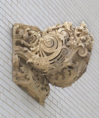 Louis Henry Sullivan (American, 1856–1924). <em>Pilaster Capital, One of Six, from the Bayard-Condict Building, 65 Bleecker Street, NYC</em>, 1898. Terra cotta, 28 x 36 x 36 in. (71.1 x 91.4 x 91.4 cm). Brooklyn Museum, Gift of Anonymous Arts Recovery Society, 64.260.1. Creative Commons-BY (Photo: , 64.260.1-.6_component.jpg)