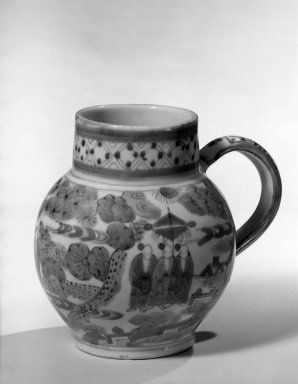  <em>Jug</em>, ca. 1680. Porcelain, 6 x 3 1/2 in. (15.2 x 8.9 cm). Brooklyn Museum, Purchased with funds given by anonymous donors, 64.3.6. Creative Commons-BY (Photo: Brooklyn Museum, 64.3.6_acetate_bw.jpg)