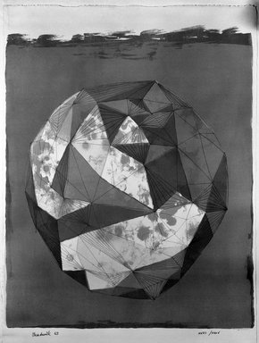 Lynn Chadwick (British, 1914-2003). <em>Moon in Alabama</em>, 1963. Lithograph in color, 23 13/16 x 20 1/16 in. (60.5 x 51 cm). Brooklyn Museum, A. Augustus Healy Fund, 65.25.2. © artist or artist's estate (Photo: Brooklyn Museum, 65.25.2_bw.jpg)