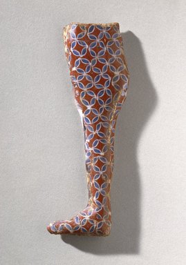  <em>Mosaic Leg from a Mummiform Figure</em>, 305-30 B.C.E. Glass, 3 9/16 x 15/16 x 1/4 in. (9 x 2.4 x 0.6 cm). Brooklyn Museum, Charles Edwin Wilbour Fund, 66.66.1. Creative Commons-BY (Photo: Brooklyn Museum, 66.66.1_SL1.jpg)