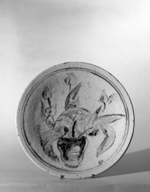 Henry Varnum Poor (American, 1887-1970). <em>Plate</em>, ca. 1925. Red earthenware, 1 1/2 x 12 in. (3.8 x 30.5 cm). Brooklyn Museum, H. Randolph Lever Fund, 66.73.6. Creative Commons-BY (Photo: Brooklyn Museum, 66.73.6_acetate_bw.jpg)