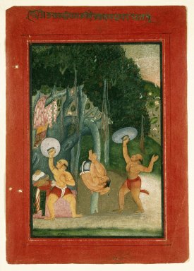 Indian. <em>Desakhya Ragini, Page from a Ragamala Series</em>, ca. 1760-1775. Opaque watercolor on paper, Sheet: 9 3/16 x 6 1/2 in. (23.3 x 16.5 cm). Brooklyn Museum, Frank L. Babbott Fund, 67.10 (Photo: Brooklyn Museum, 67.10_IMLS_SL2.jpg)