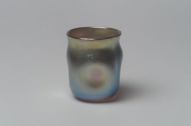 Tiffany Studios (1902-1932). <em>Jar</em>, ca. 1901-1905. Opalescent glass, 1 3/4 x 1 3/8 x 1 3/8 in. (4.4 x 3.5 x 3.5 cm). Brooklyn Museum, Bequest of Laura L. Barnes, 67.120.77. Creative Commons-BY (Photo: Brooklyn Museum, 67.120.77.jpg)