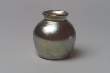 Tiffany Studios (1902-1932). <em>Vase</em>, ca. 1906-1912. Opalescent glass, 1 3/4 x 1 15/16 x 1 15/16 in. (4.4 x 4.9 x 4.9 cm). Brooklyn Museum, Bequest of Laura L. Barnes, 67.120.79. Creative Commons-BY (Photo: Brooklyn Museum, 67.120.79.jpg)