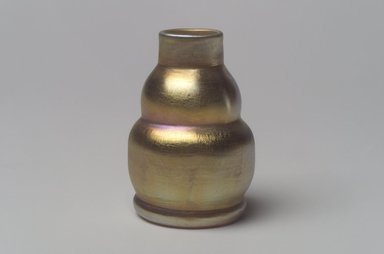 Tiffany Studios (1902-1932). <em>Vase</em>, ca. 1906-1912. Opalescent glass, 2 3/8 x 1 5/8 x 1 5/8 in. (6 x 4.1 x 4.1 cm). Brooklyn Museum, Bequest of Laura L. Barnes, 67.120.92. Creative Commons-BY (Photo: Brooklyn Museum, 67.120.92.jpg)