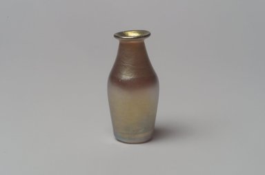 Tiffany Studios (1902-1932). <em>Vase</em>, ca. 1900. Opalescent glass, 2 9/16 x 1 1/8 x 1 1/8 in. (6.5 x 2.9 x 2.9 cm). Brooklyn Museum, Bequest of Laura L. Barnes, 67.120.93. Creative Commons-BY (Photo: Brooklyn Museum, 67.120.93.jpg)