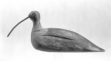  <em>Decoy</em>, ca. 1800. Pine, Other ((bird only)): 5 x 2 x 12 in. (12.7 x 5.1 x 30.5 cm). Brooklyn Museum, Gift of Mr. and Mrs. Henry Sherman, 67.128.22. Creative Commons-BY (Photo: Brooklyn Museum, 67.128.22_bw.jpg)