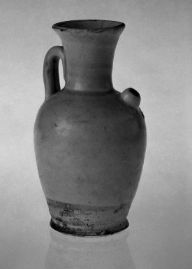  <em>Ewer</em>. Pottery, 4 7/8 x 2 7/8 in. (12.4 x 7.3 cm). Brooklyn Museum, Gift of Paul E. Manheim, 67.199.21. Creative Commons-BY (Photo: Brooklyn Museum, 67.199.21_bw.jpg)