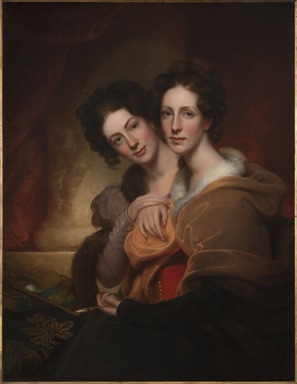 Rembrandt Peale (American, 1778-1860). <em>The Sisters (Eleanor and Rosalba Peale)</em>, 1826. Oil on canvas, 42 1/8 x 32 11/16 in. (107 x 83 cm). Brooklyn Museum, A. Augustus Healy Fund, 67.205.3 (Photo: Brooklyn Museum, 67.205.3_PS20.jpg)