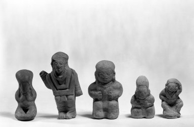 Bahía. <em>Standing Bird Man Whistle</em>. Clay Brooklyn Museum, Gift of Mr. and Mrs. Marvin Cassell, 67.206.12. Creative Commons-BY (Photo: , 67.206.12_67.206.4_67.206.10_67.206.2_bw.jpg)