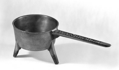  <em>Posnet Pot</em>, ca. 1750. Brass, Height: 6 7/8 in. (17.5 cm). Brooklyn Museum, H. Randolph Lever Fund, 67.79.1. Creative Commons-BY (Photo: Brooklyn Museum, 67.79.1_bw.jpg)