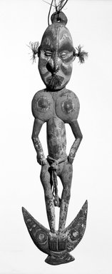  <em>Hook Figure</em>, early 20th century. Wood, pigment Brooklyn Museum, Gift of Maurice Shinefield, 68.189. Creative Commons-BY (Photo: Brooklyn Museum, 68.189_bw.jpg)