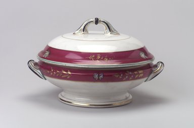 Union Porcelain Works (1863–ca. 1922). <em>Vegetable Dish and Cover</em>, ca. 1879. Porcelain, 6 1/8 x 9 15/16 x 8 3/4 in. (15.6 x 25.2 x 22.2 cm). Brooklyn Museum, Gift of Franklin Chace, 68.87.24a-b. Creative Commons-BY (Photo: Brooklyn Museum, 68.87.24a-b.jpg)