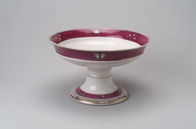 Union Porcelain Works (1863-ca. 1922). <em>Compote</em>, ca. 1879. Porcelain, 5 5/8 x 9 3/8 x 9 3/8 in. (14.3 x 23.8 x 23.8 cm). Brooklyn Museum, Gift of Franklin Chace, 68.87.26. Creative Commons-BY (Photo: Brooklyn Museum, 68.87.26.jpg)