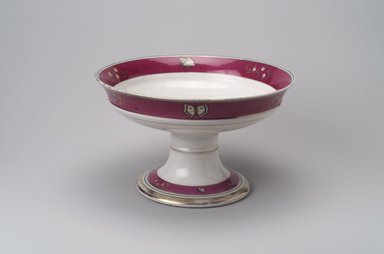 Union Porcelain Works (1863–ca. 1922). <em>Compote</em>, ca. 1879. Porcelain, 5 5/8 x 9 3/8 x 9 3/8 in. (14.3 x 23.8 x 23.8 cm). Brooklyn Museum, Gift of Franklin Chace, 68.87.26. Creative Commons-BY (Photo: Brooklyn Museum, 68.87.26.jpg)