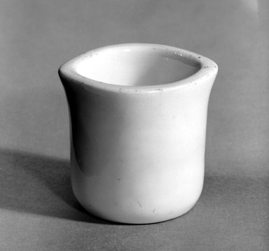 Union Porcelain Works (1863-ca. 1922). <em>Individual Creamer</em>, ca. 1876. Porcelain, 2 x 2 3/16 x 1 7/8 in. (5.1 x 5.6 x 4.8 cm). Brooklyn Museum, Gift of Franklin Chace, 68.87.33. Creative Commons-BY (Photo: Brooklyn Museum, 68.87.33_bw.jpg)